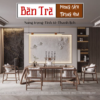 Bàn trà gỗ du 1M8 phong cách Trung Hoa mới. (Mã: BT GD 0005)