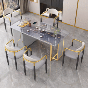 Bàn trà đá phòng khách cao cấp tối giản hiện đại văn phòng tại nhà Bàn trà siêu pha lê tích hợp Bàn trà